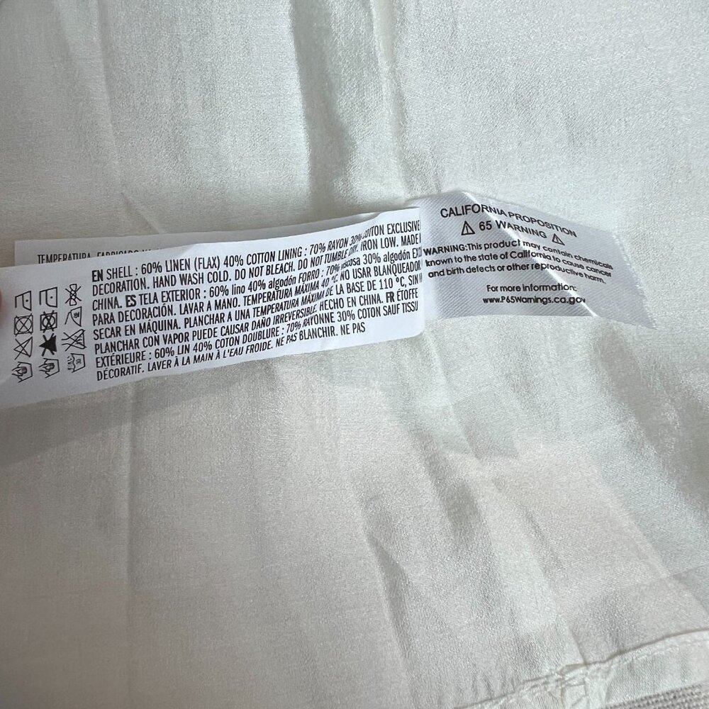 Hyacinth House Tuckernuck Mini Dress Womens Medium‎ Ivory Linen Cotton Lace Up M - Picture 12 of 16